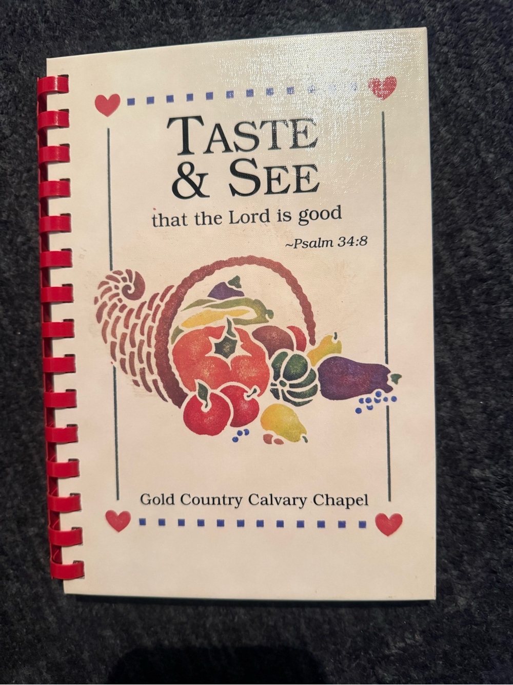 Taste & See Cookbook/Devotional - Red Spiral